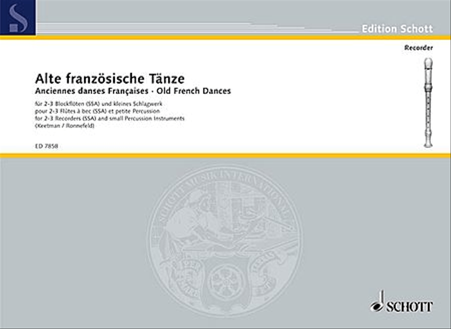 Old French Dances Recorder scores gallery preview page 1