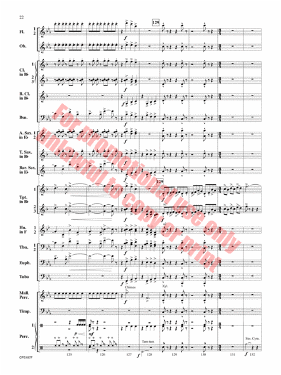 Polar Vortex Concert Band scores gallery preview page 23