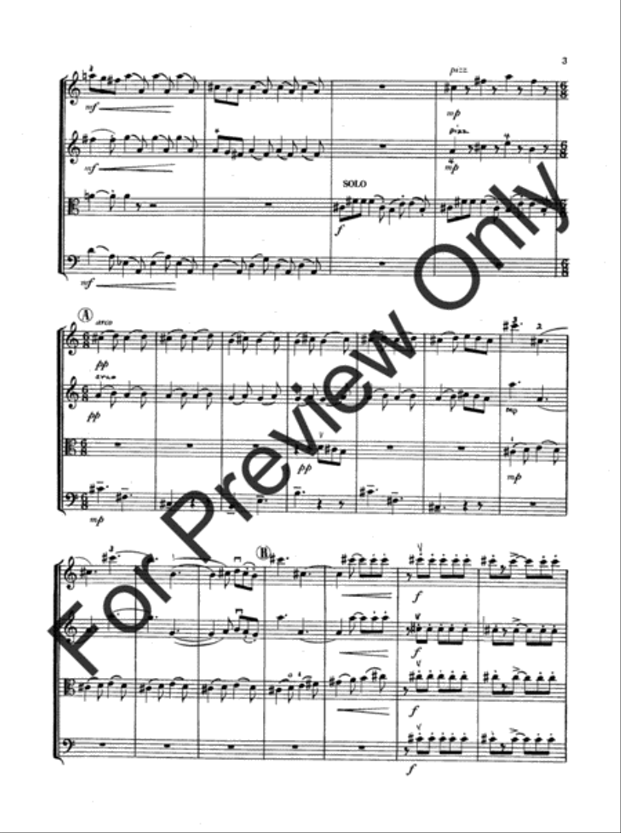Suite For String Quartet String Quartet scores gallery preview page 4
