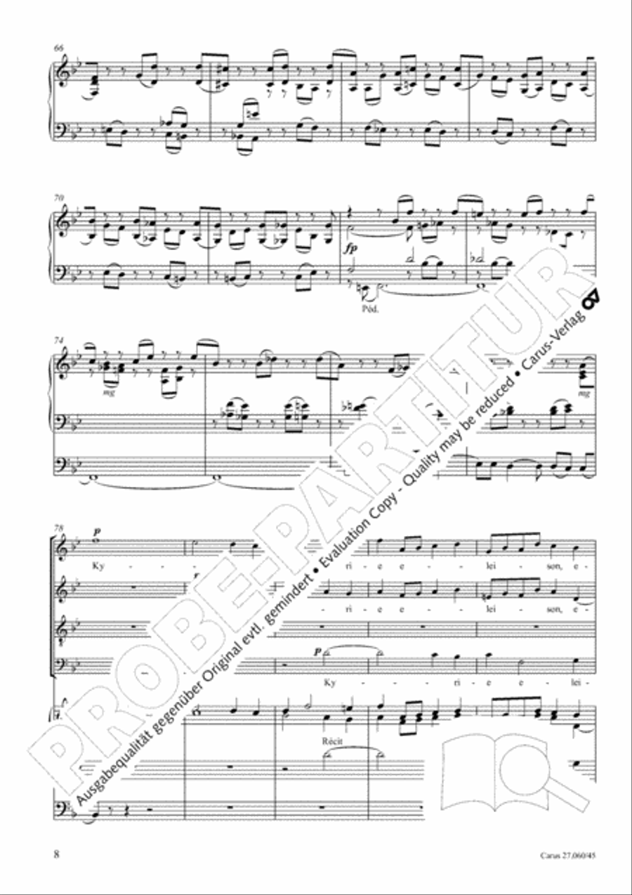 Messe a quatre voix 4-Part scores gallery preview page 9
