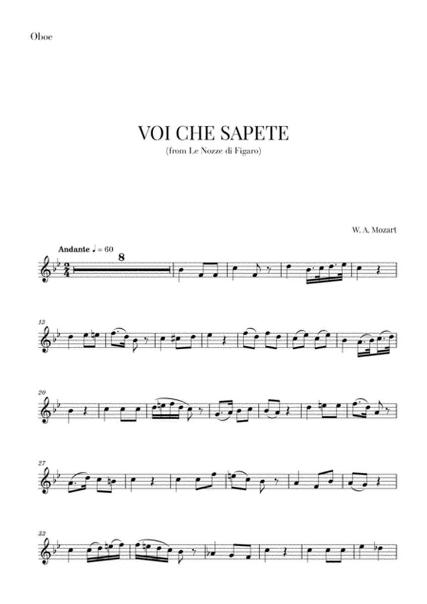 Mozart - Voi Che Sapete (for Oboe) image number null