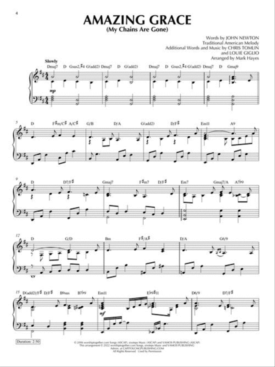 Contemporary Worship Classics Piano Solo scores gallery preview page 4