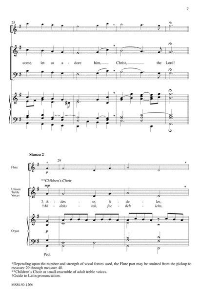 O Come, All Ye Faithful (Downloadable Choral Score)