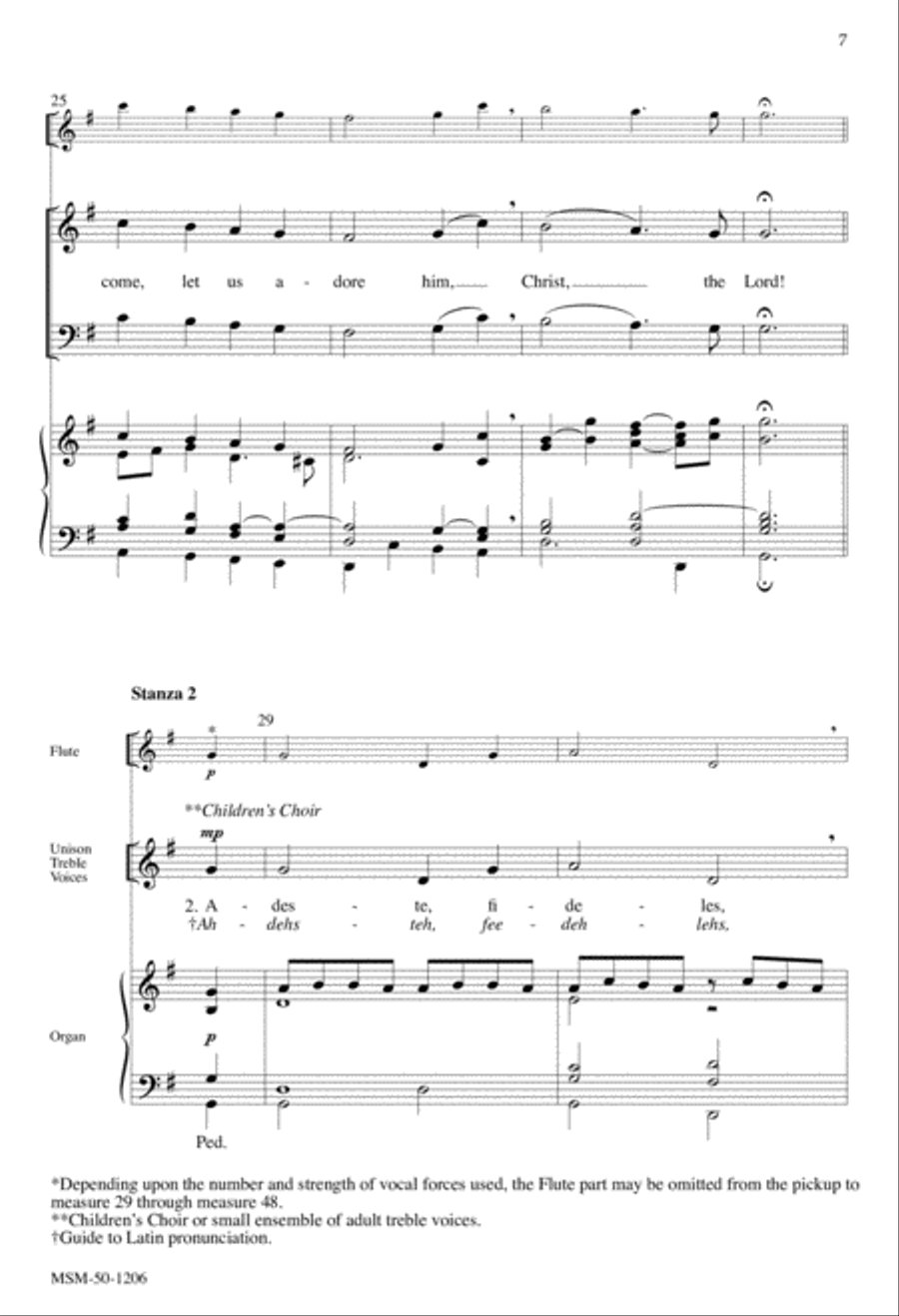O Come, All Ye Faithful O Come, All Ye Faithful 4-Part scores gallery preview page 6