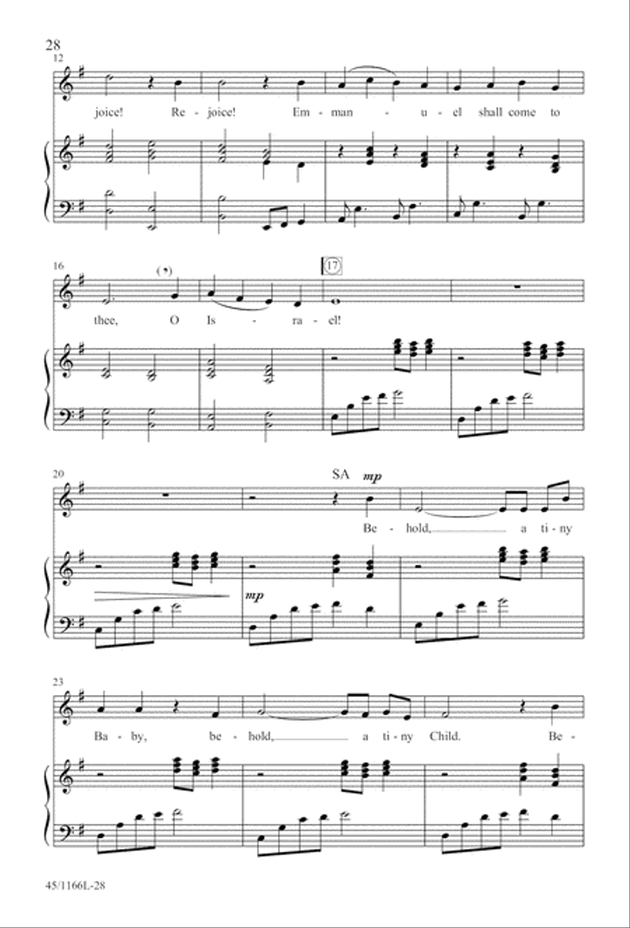 12 Carols for about 12 Singers 3-Part scores gallery preview page 29