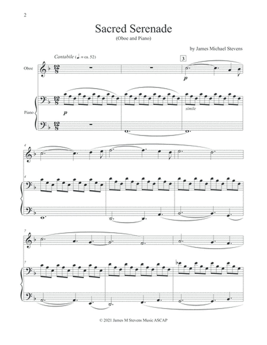 Sacred Serenade - Oboe & Piano image number null