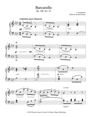 Barcarolle (Op. 100, No. 22)