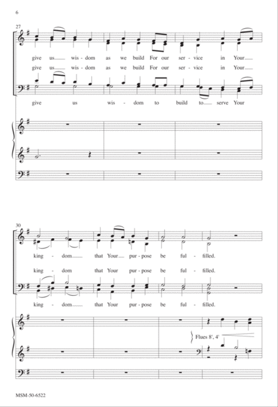 God of Past, Who By Your Spirit (Downloadable Choral Score)