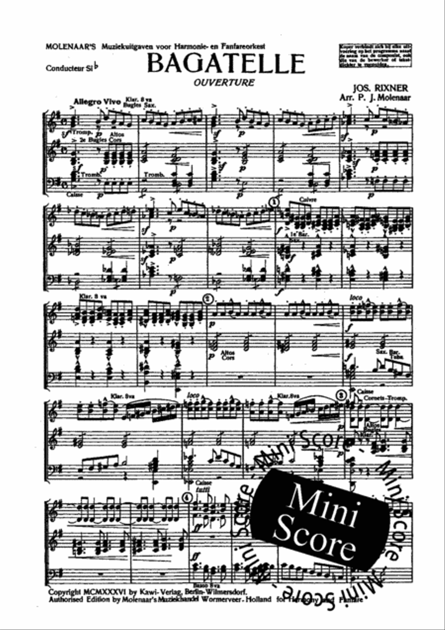 Bagatelle Fanfare Band scores gallery preview page 4