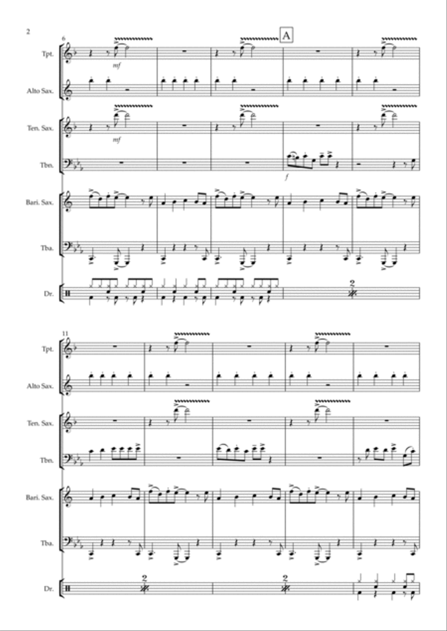 Rock Lobster Small Ensemble scores gallery preview page 2