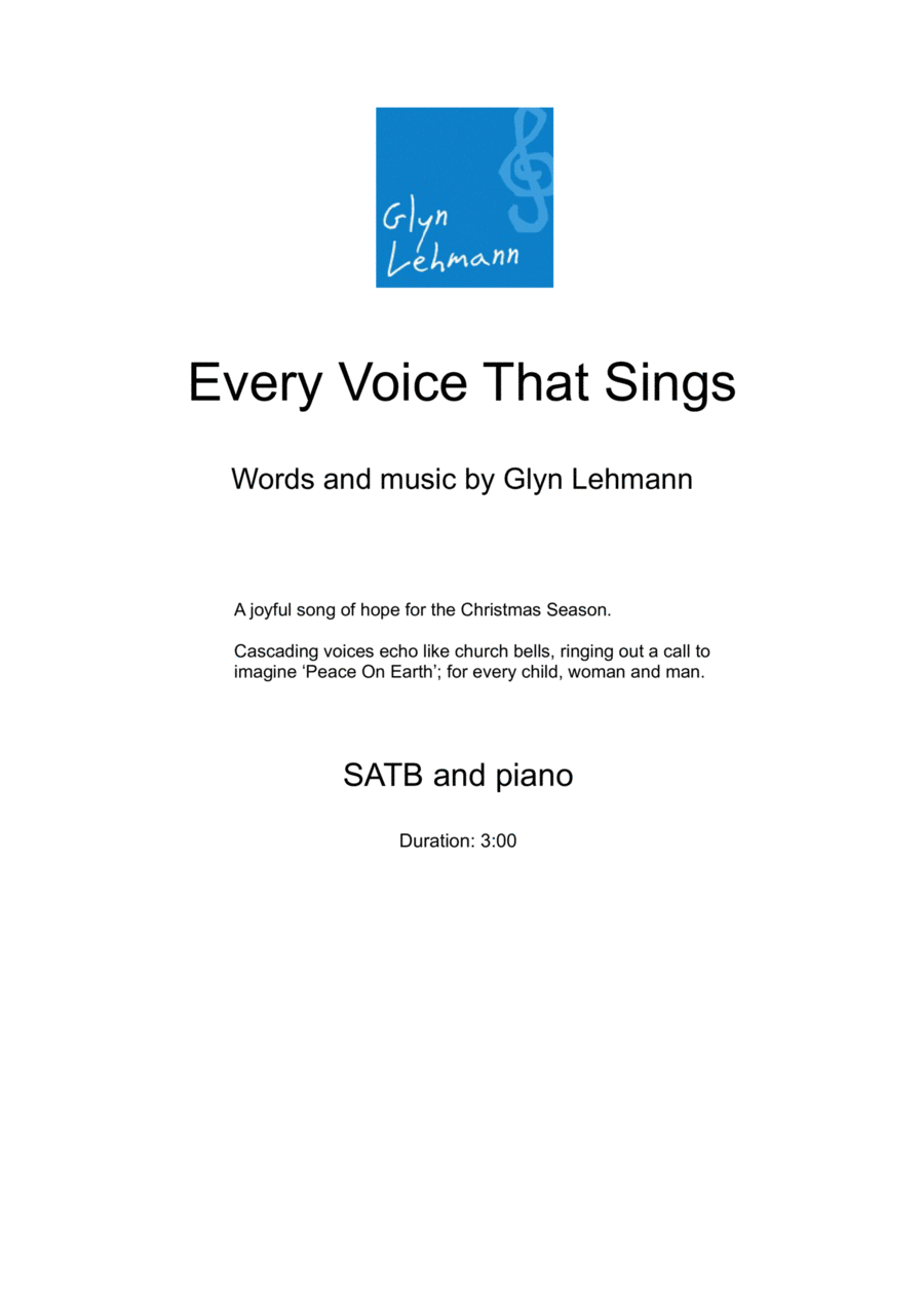 Every Voice That Sings Every Voice That Sings 4-Part scores gallery preview page 1