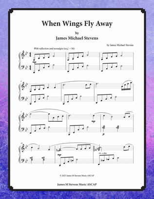 Book cover for When Wings Fly Away