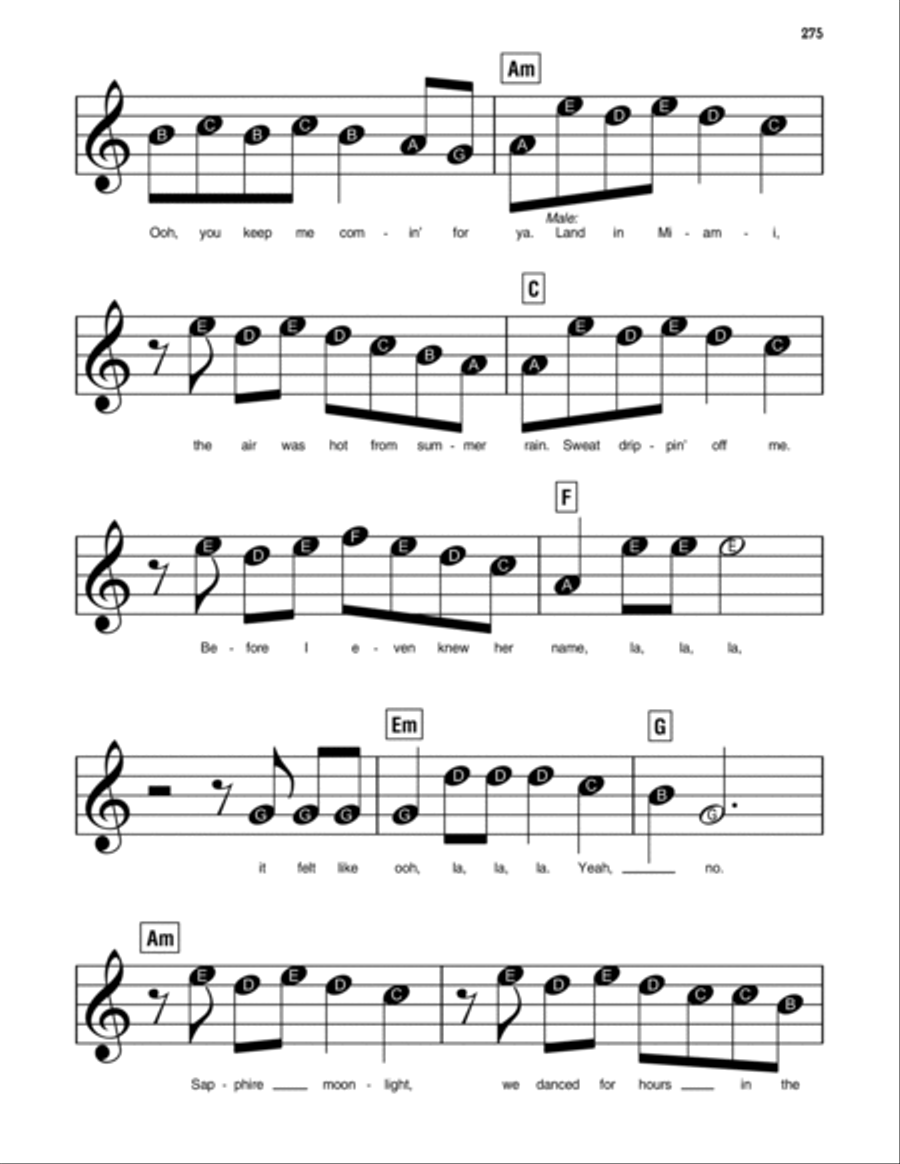Señorita Easy Piano scores gallery preview page 2