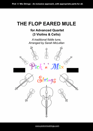 The Flop Eared Mule - arranged for Advanced Quartet of 3 Violins & Cello