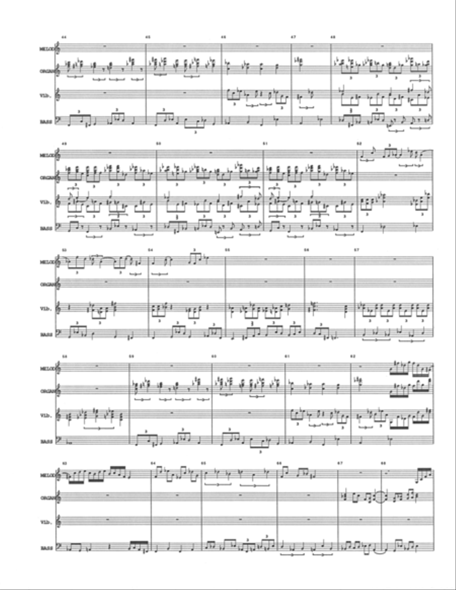 Anastasia - A reduction for four instruments Large Ensemble scores gallery preview page 3