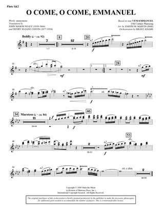 O Come, O Come, Emmanuel (from Carols For Choir And Congregation) - Flute 1 & 2