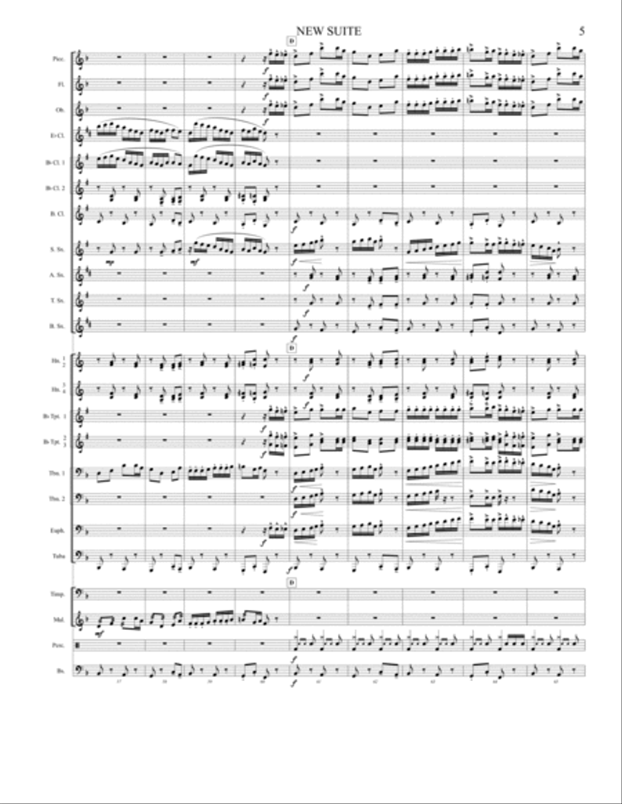 New Suite (Score) Concert Band scores gallery preview page 5