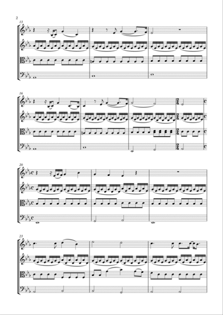 Lights Are On But Nobody's Home String Quartet scores gallery preview page 2