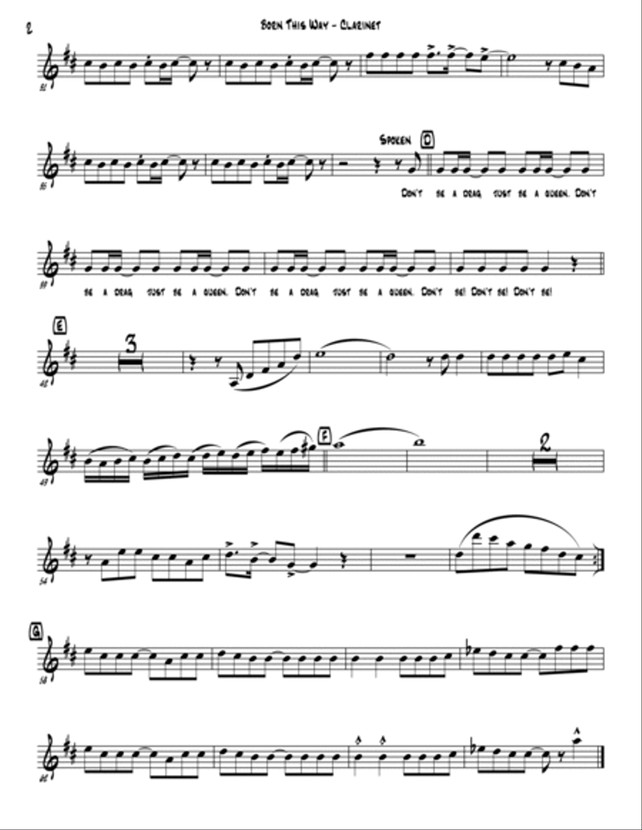 Born This Way Jazz Ensemble scores gallery preview page 2