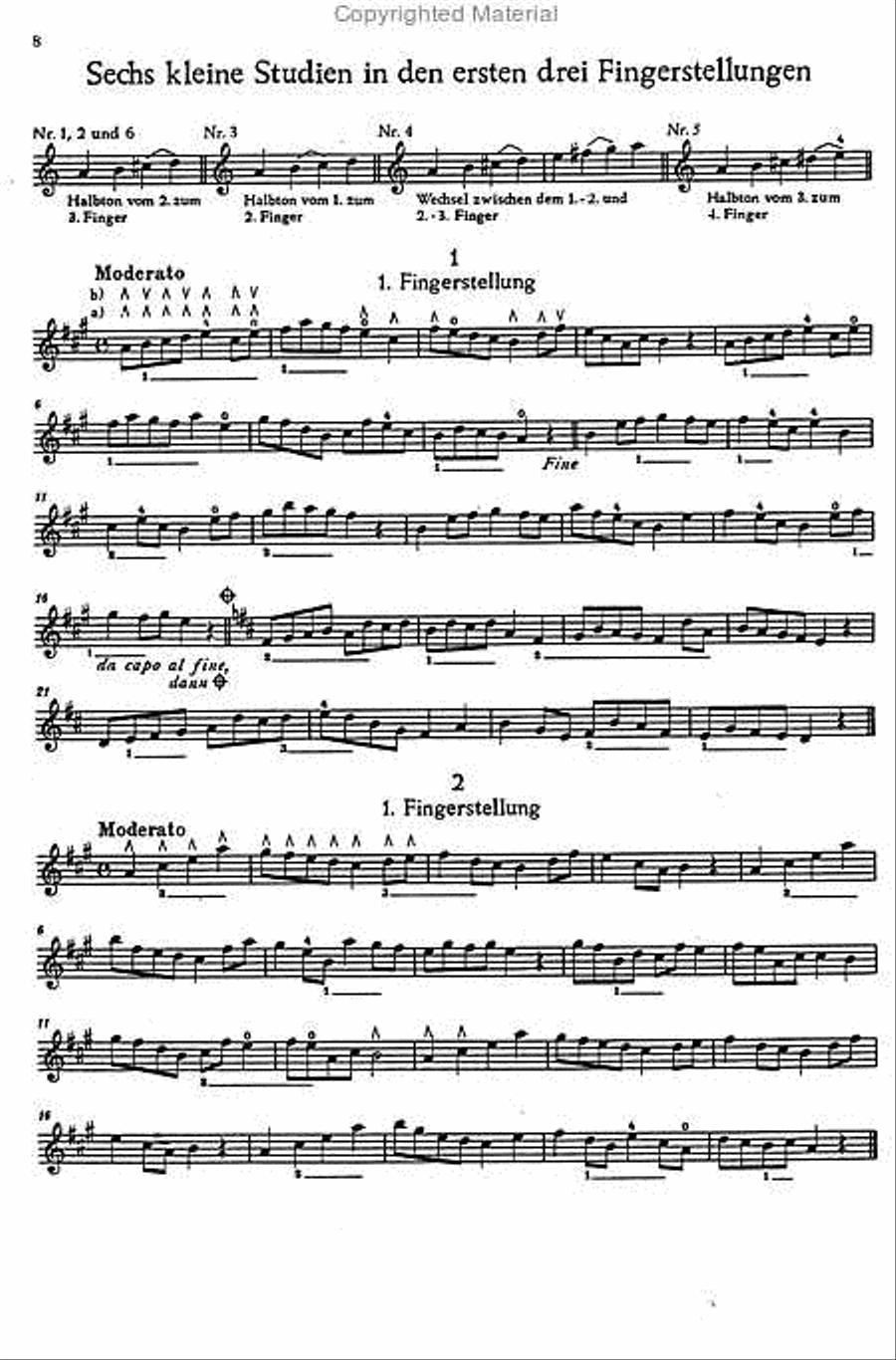 Etüden für die Mandoline in der ersten Lage Mandolin scores gallery preview page 2