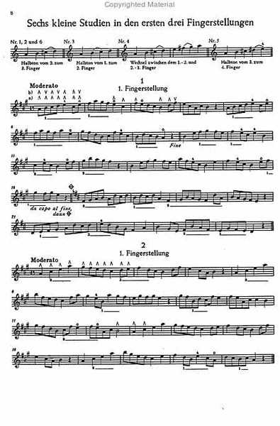 Etuden fur die Mandoline in der ersten Lage