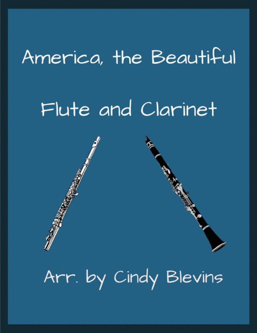 America, the Beautiful, for Flute and Clarinet Woodwind Duet scores gallery preview page 1