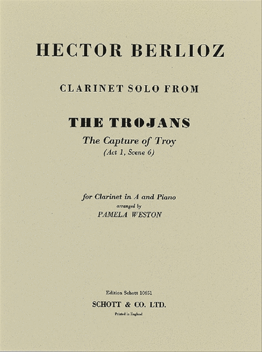 Solo From The Trojans**pop** A Clarinet scores gallery preview page 1