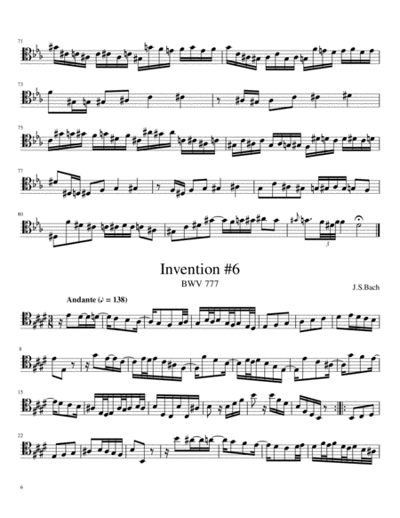 15 Inventions, BWV 772-786