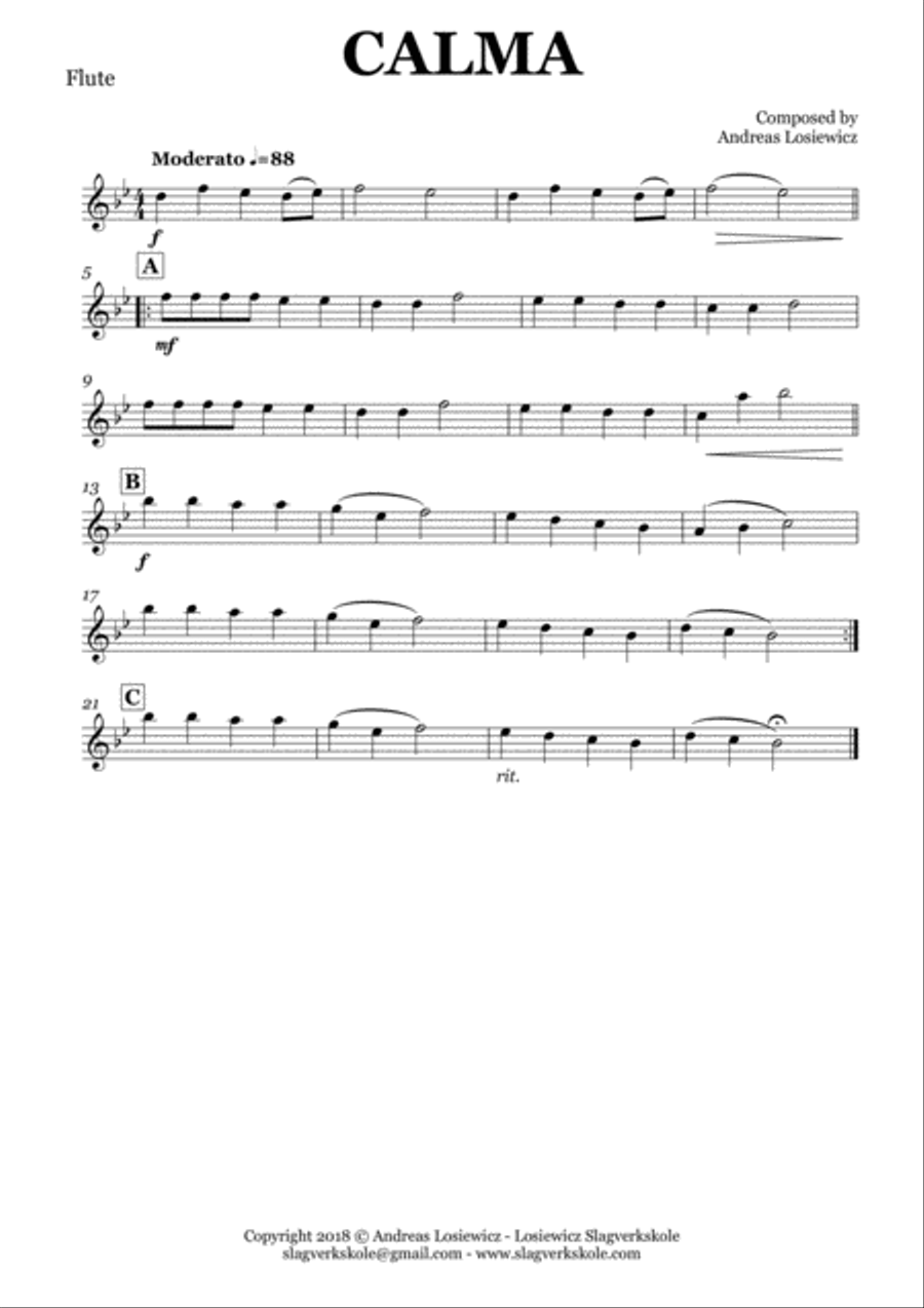 Calma Concert Band scores gallery preview page 4