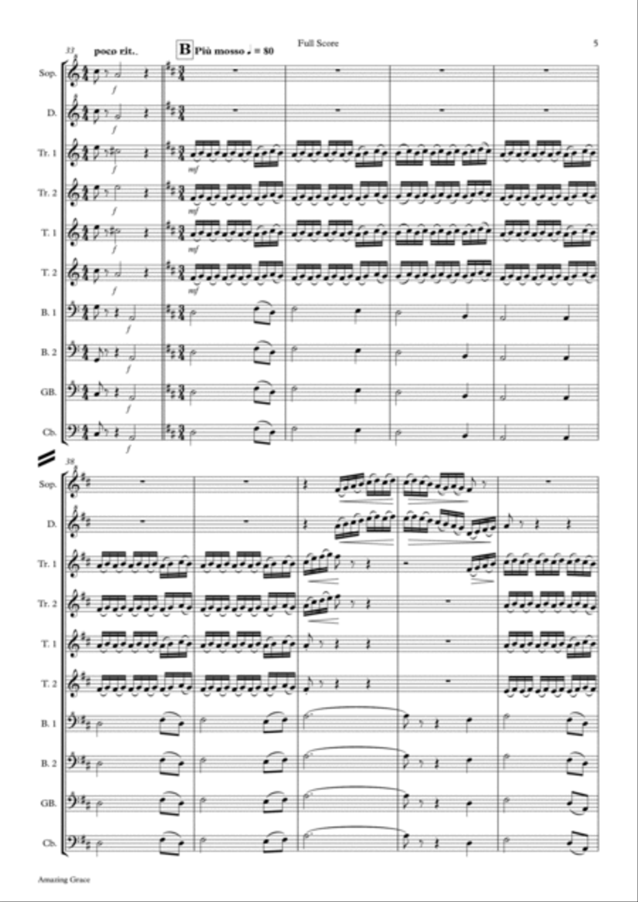 Amazing Grace Soprano Recorder scores gallery preview page 5