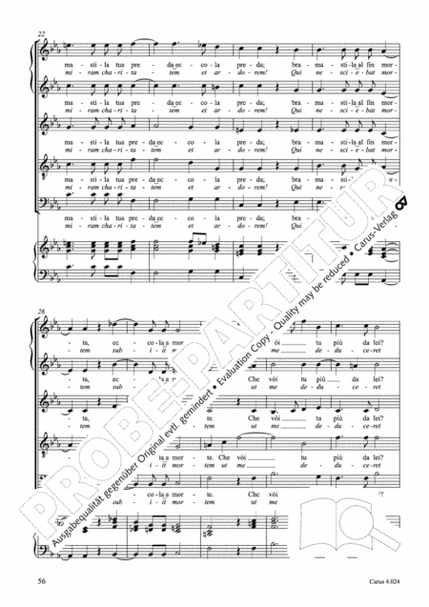 Madrigali e Motetti. Choral collection Monteverdi (Madrigali e Motetti)