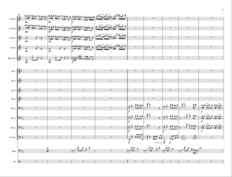 Music for a Sushi Restaurant Jazz Ensemble scores gallery preview page 5