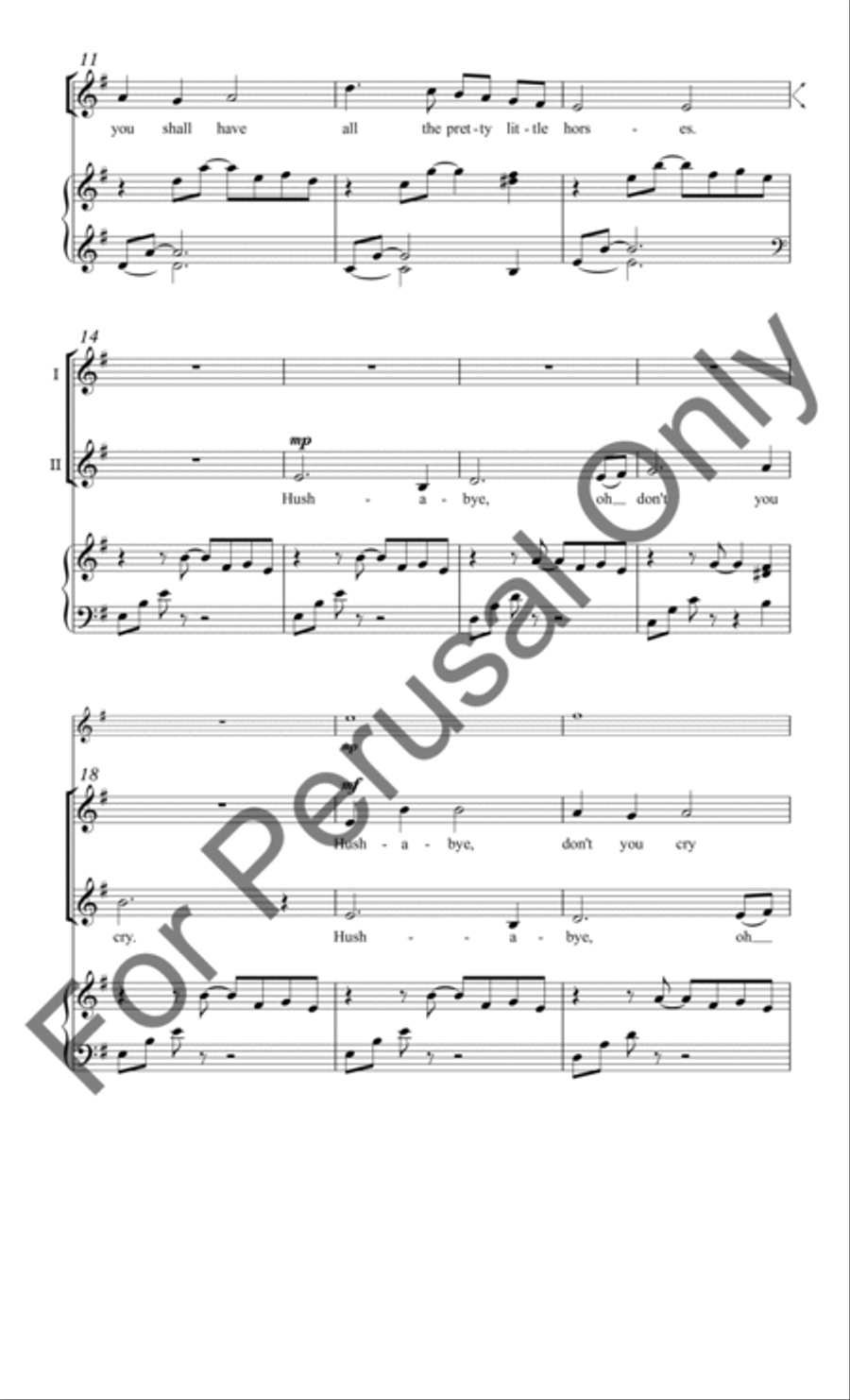 All the Pretty Little Horses TB scores gallery preview page 3