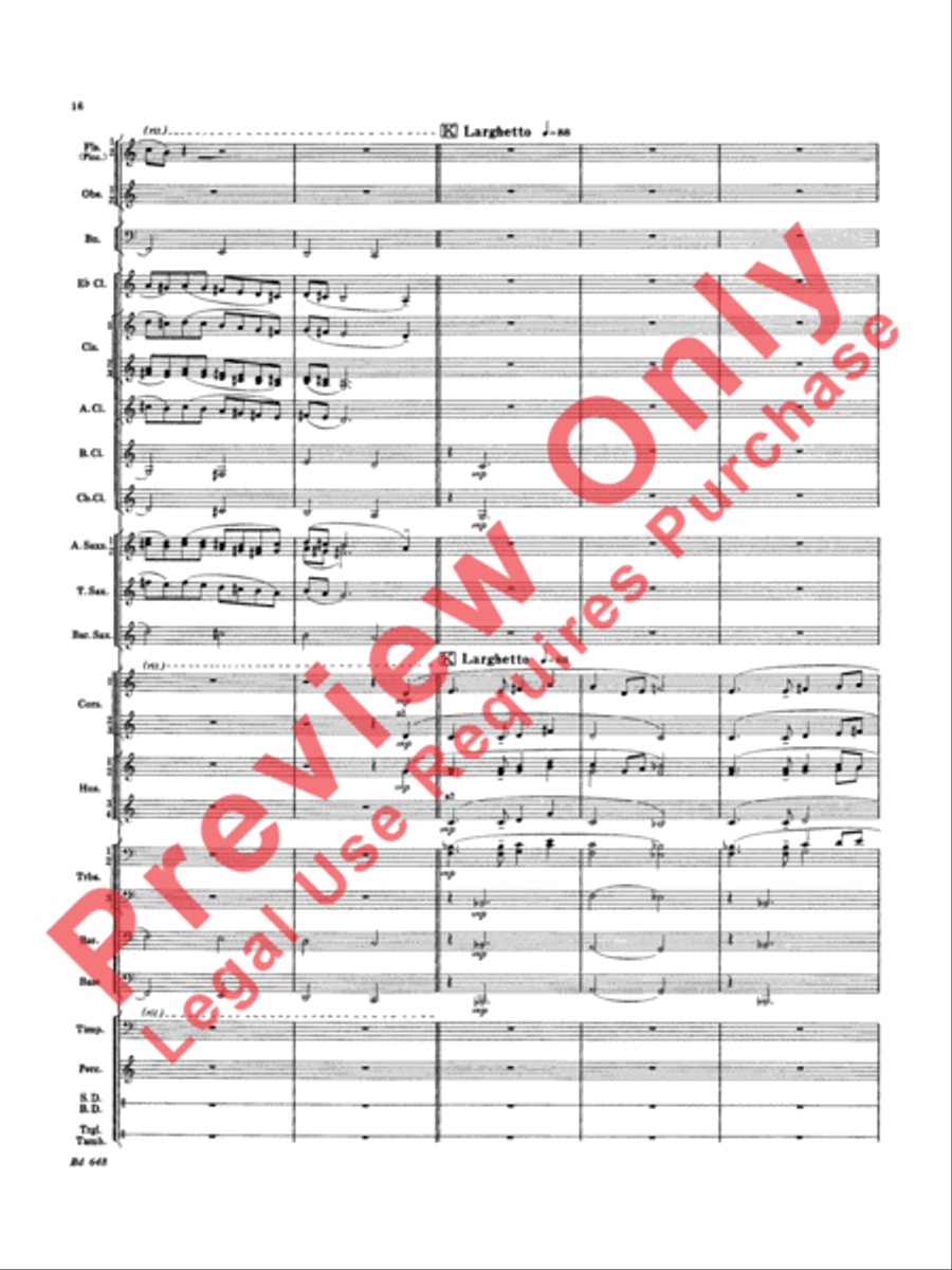 Overture Jubiloso Concert Band scores gallery preview page 19
