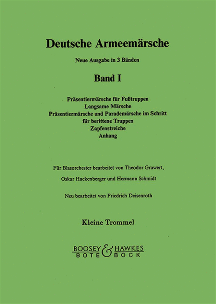 German Military Marches Band 1 Concert Band scores gallery preview page 1