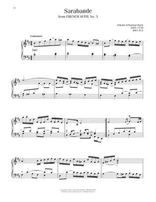 Book cover for Sarabande, BWV 814