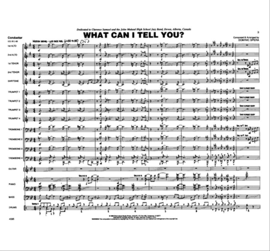 What Can I Tell You? Jazz Ensemble scores gallery preview page 2