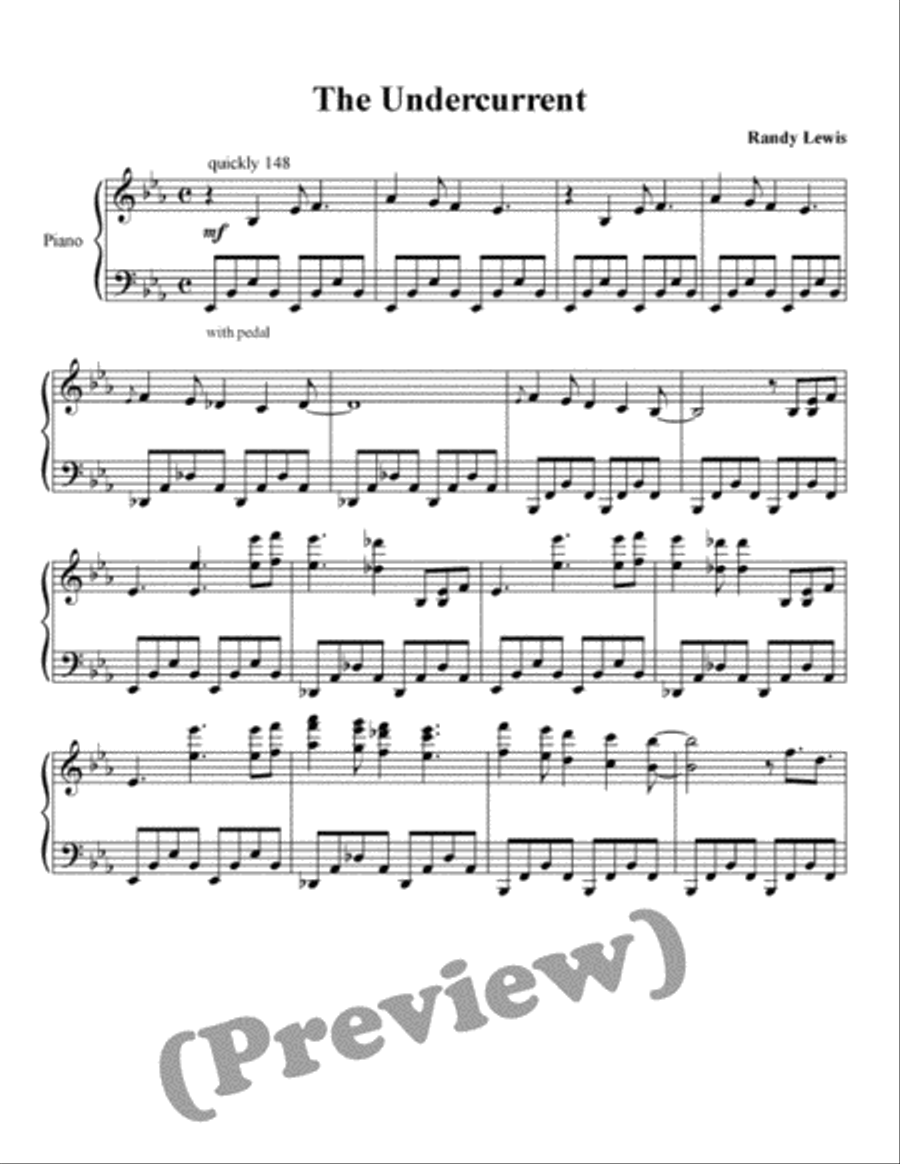 The Undercurrent Piano Solo scores gallery preview page 1