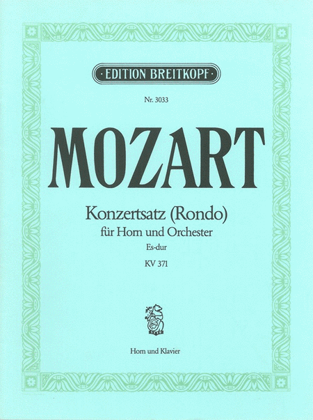 Concert Rondo in E flat major K. 371