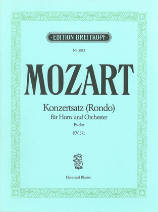 Book cover for Concert Rondo in E flat major K. 371