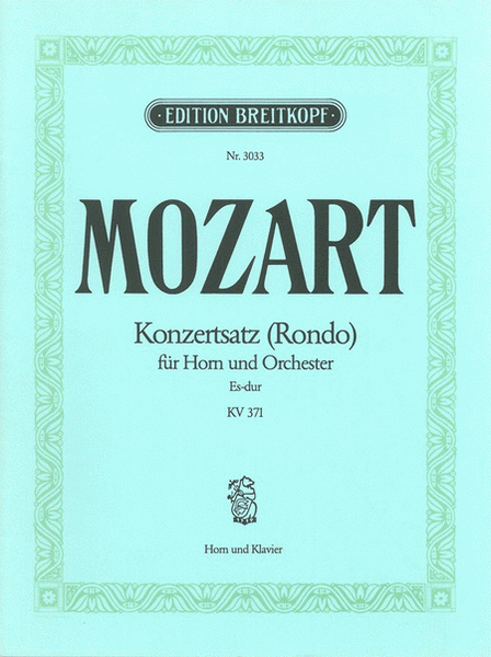 Concert Rondo in E flat major K. 371