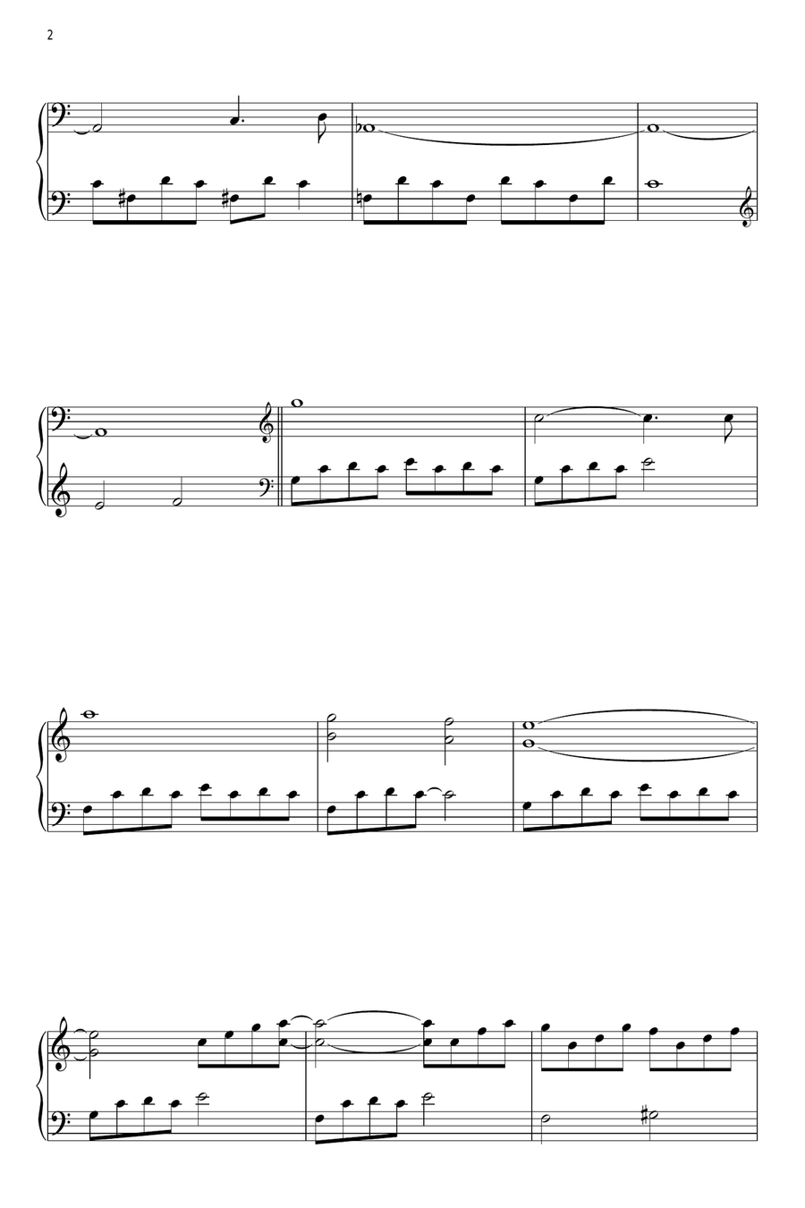 Rain Eight Days A Week Piano Solo scores gallery preview page 2