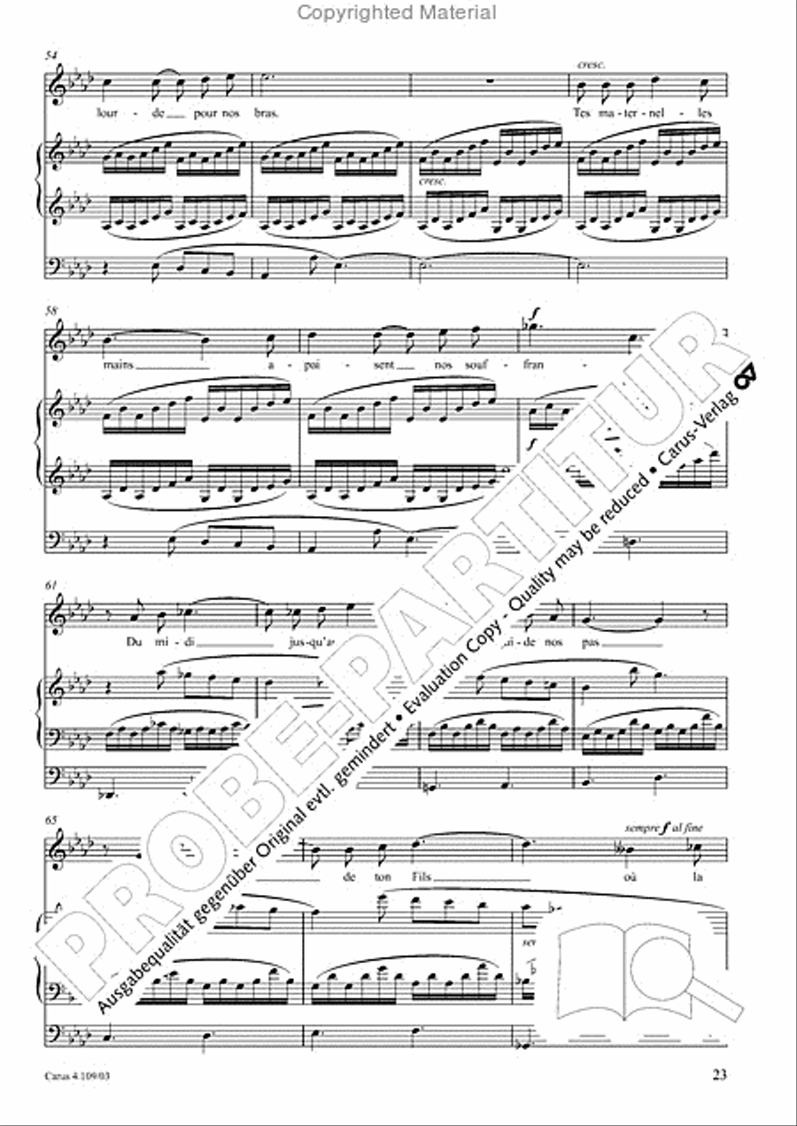 Shorter sacred works. Vol. 15 of the Vierne Complete Edition (Vierne: Kleinere Kirchenwerke. Bd. 15 der Vierne-Gesamtausgabe) Organ scores gallery preview page 24