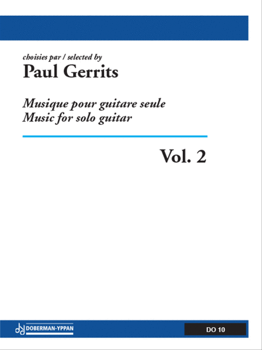 Musique pour guitare seule, Vol. 2 Classical Guitar scores gallery preview page 1