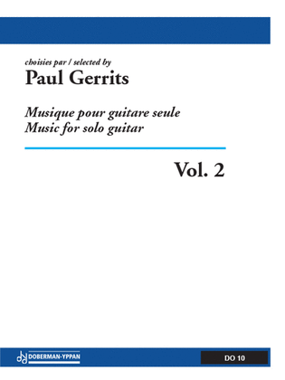 Book cover for Musique pour guitare seule, Vol. 2