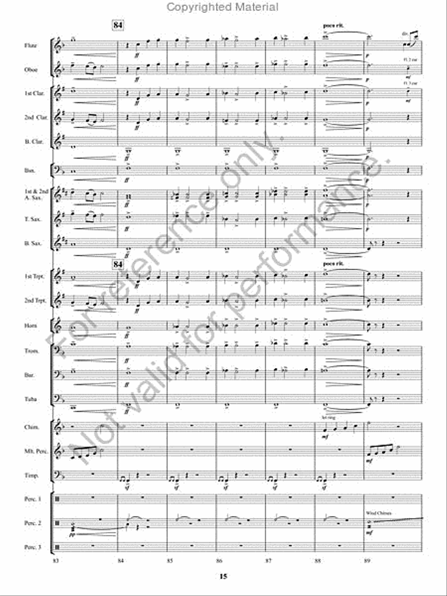 Kennesaw Mountain Celebration Concert Band scores gallery preview page 14