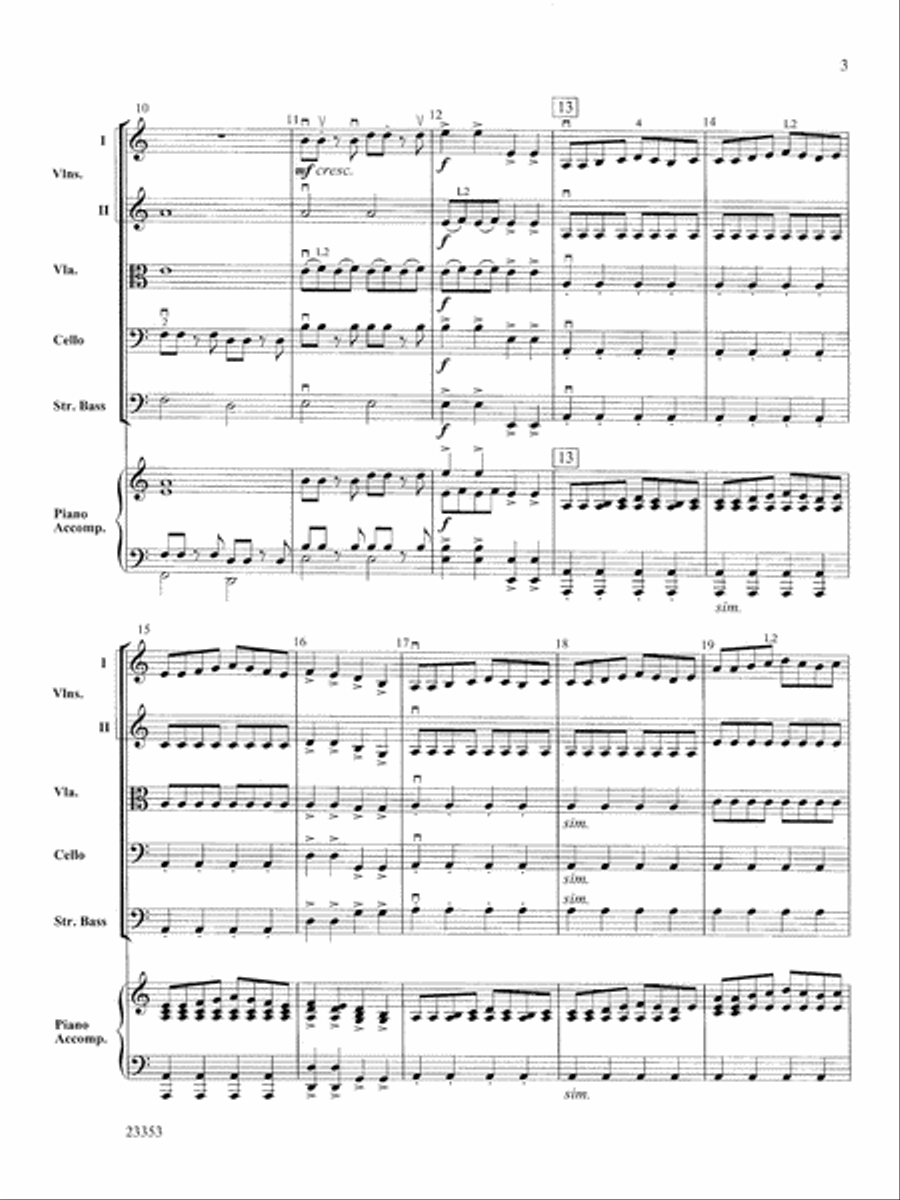Conquistador!: Score String Orchestra scores gallery preview page 3