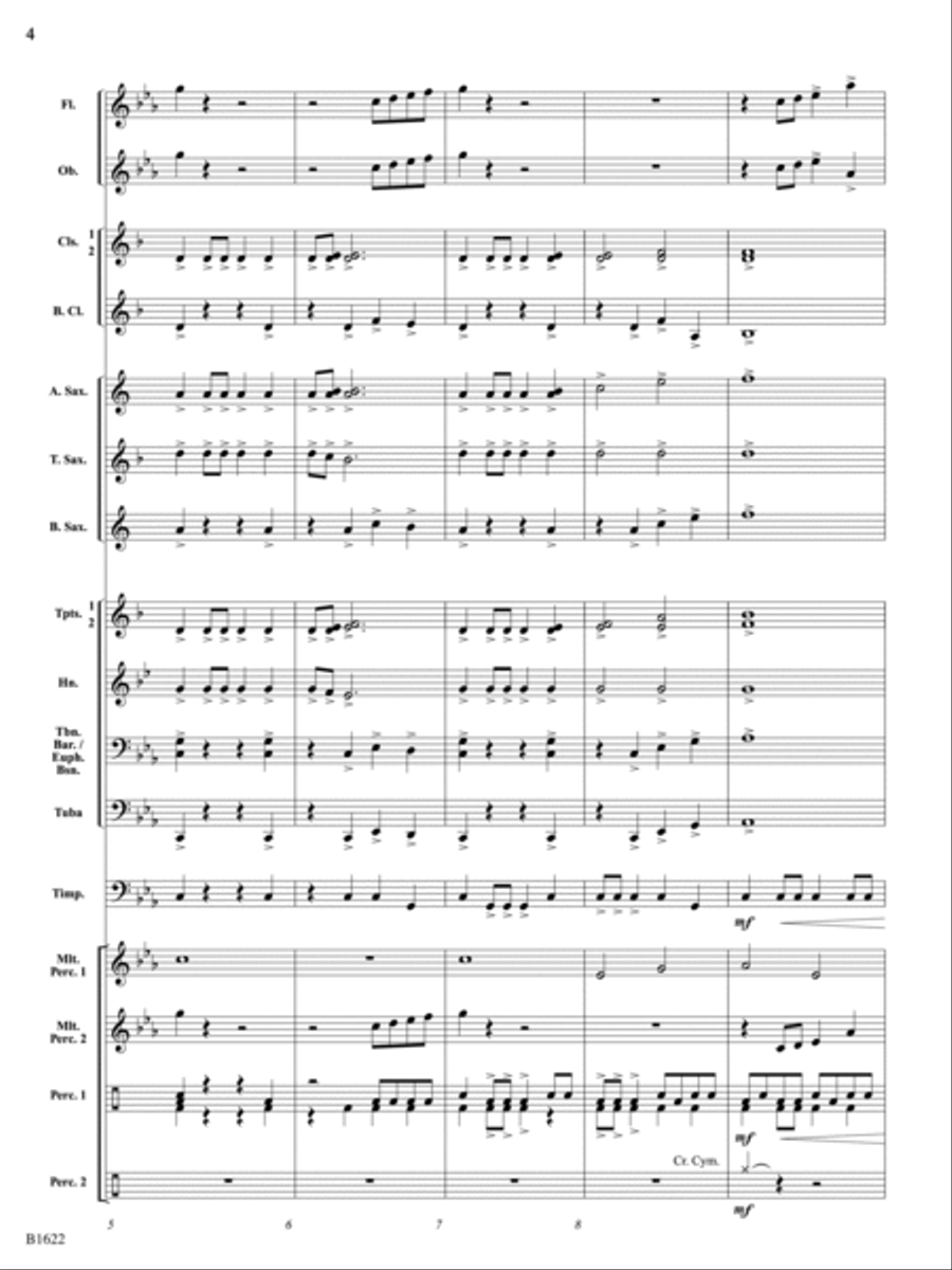 Whirling Novas: Score Concert Band scores gallery preview page 4
