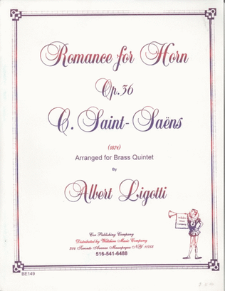 Book cover for Romance for Horn (Albert Ligotti)