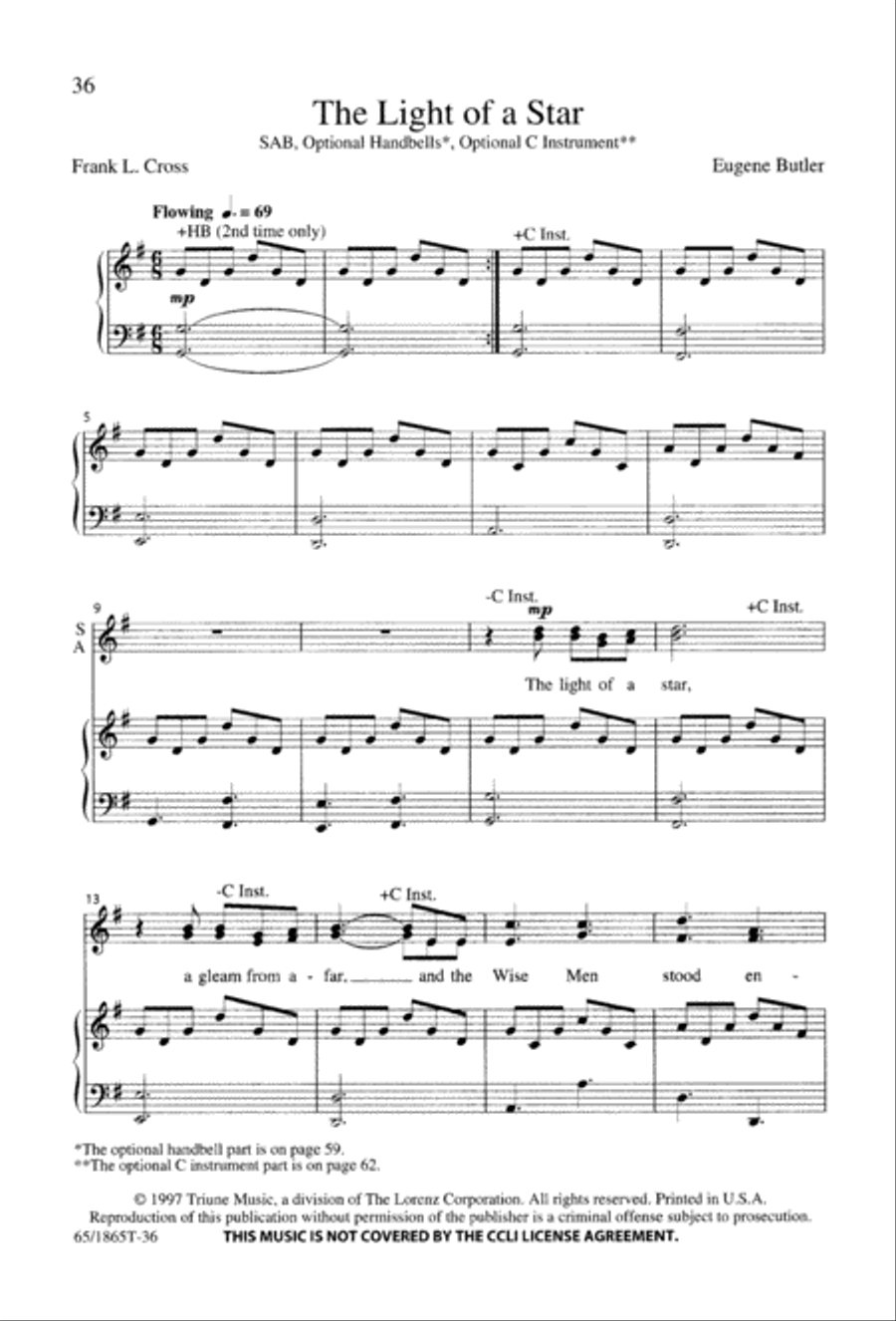 A Great Light A Great Light 3-Part scores gallery preview page 38